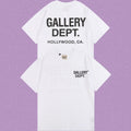 Gallery Dept. Hollywood Logo Short Sleeve T-Shirt - White/Black