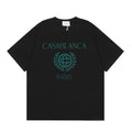 Casablanca Paris Laurel Wreath Logo T-Shirt - Black